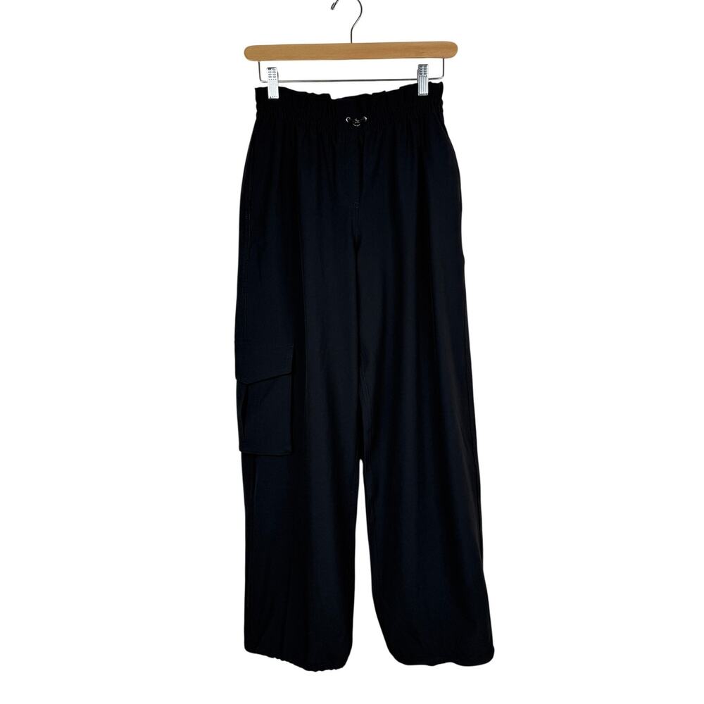 SPANX Casual Friday Cargo Pants Wide Leg Black XS Lightweight Stretch Gorpcore